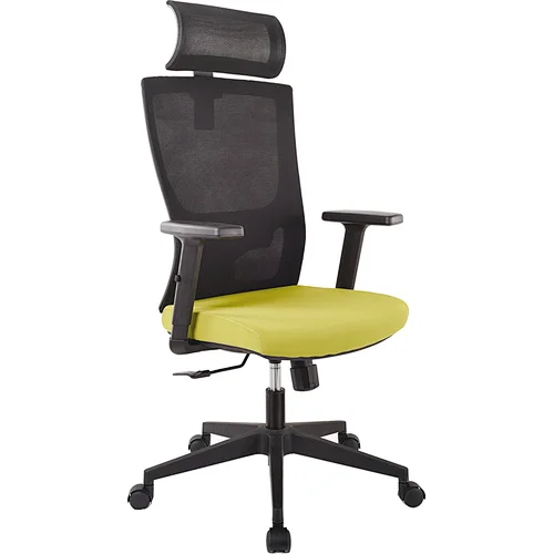Modern comfortable reclining swivel desk mesh flannelette adjustable ergonomic office chair with headrest