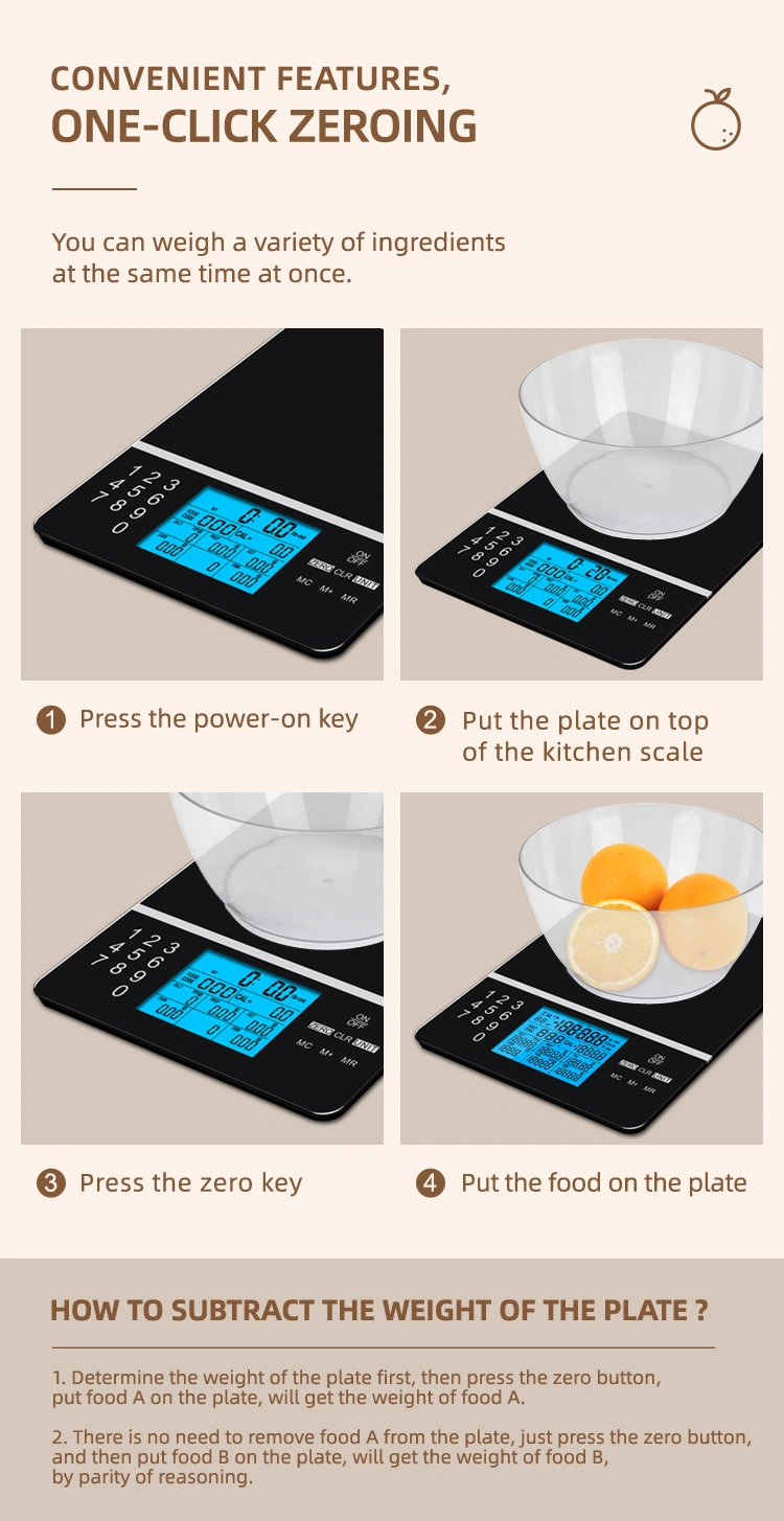 nutritional kitchen scales