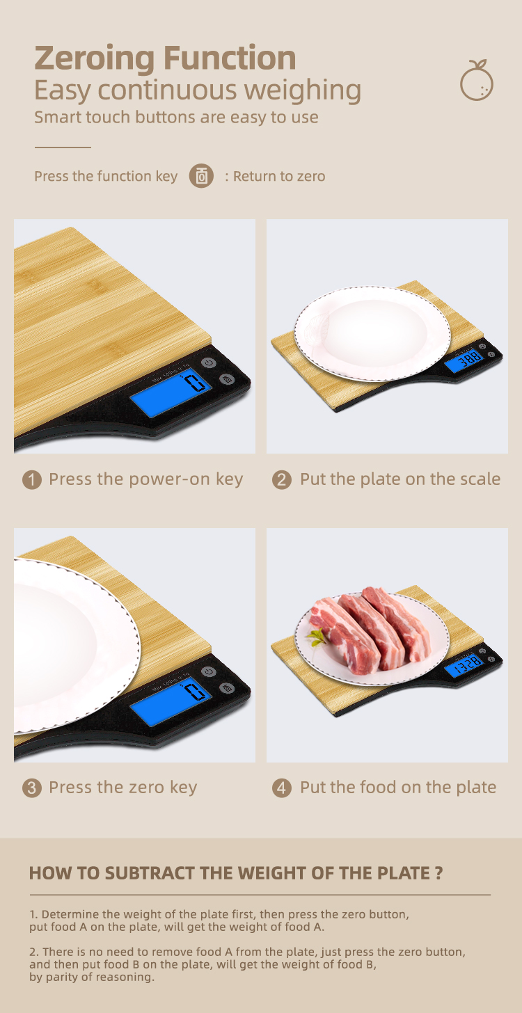 kitchen scale bamboo