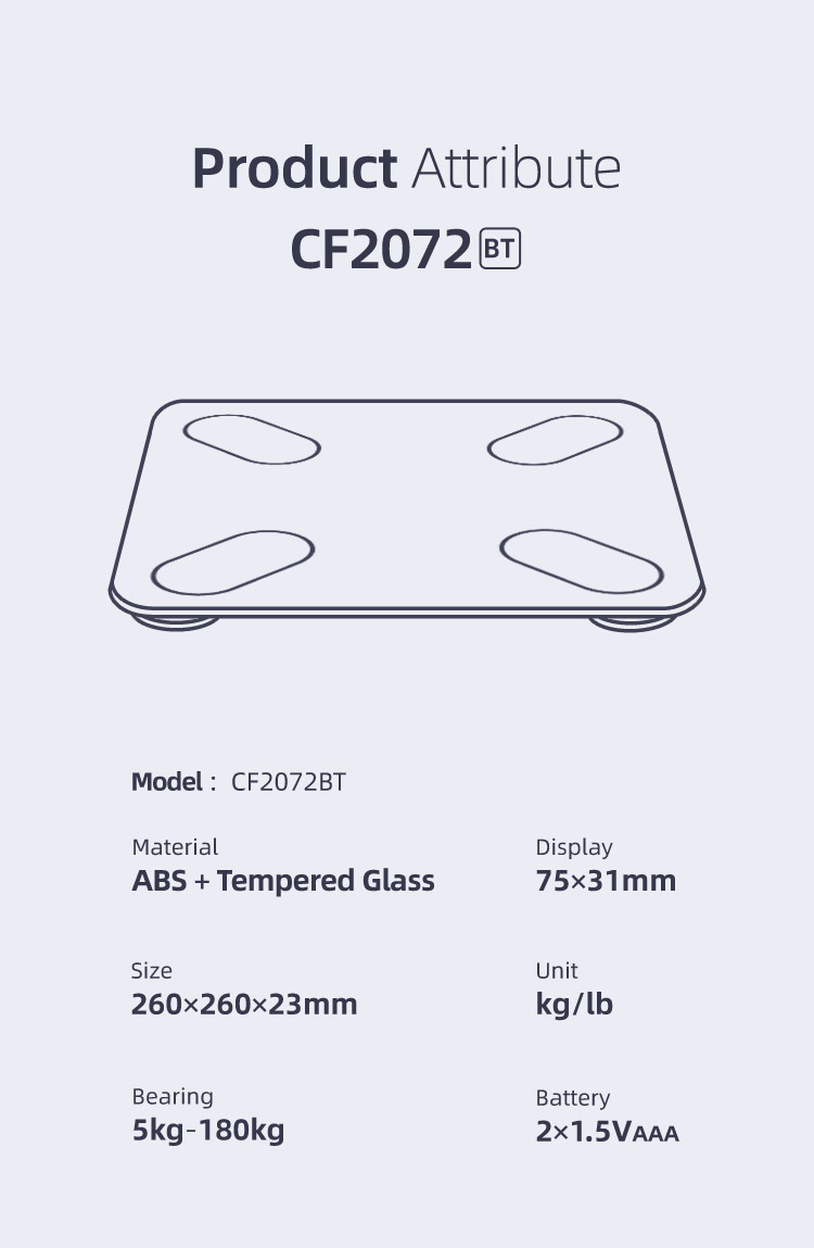 home health intelligent bluetooth body fat scale