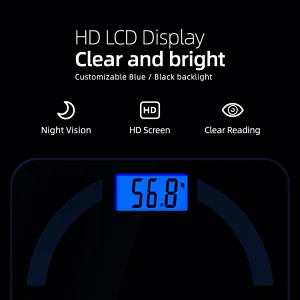 HD LCD smart body fat scale