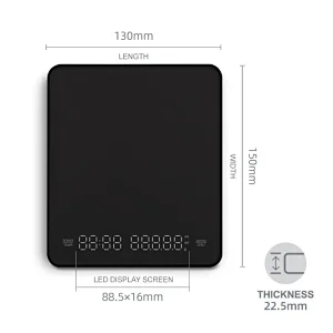 coffee scale with auto timer