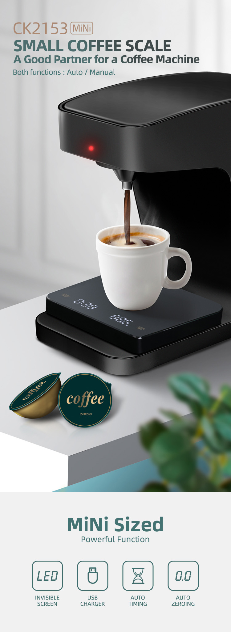 Kitchen Food Scale Electronic Drip Coffee Scale Linkfine with Countdown  Timer Coffee Kitchen Scale Weight Scale - China Kitchen Scale, Scale