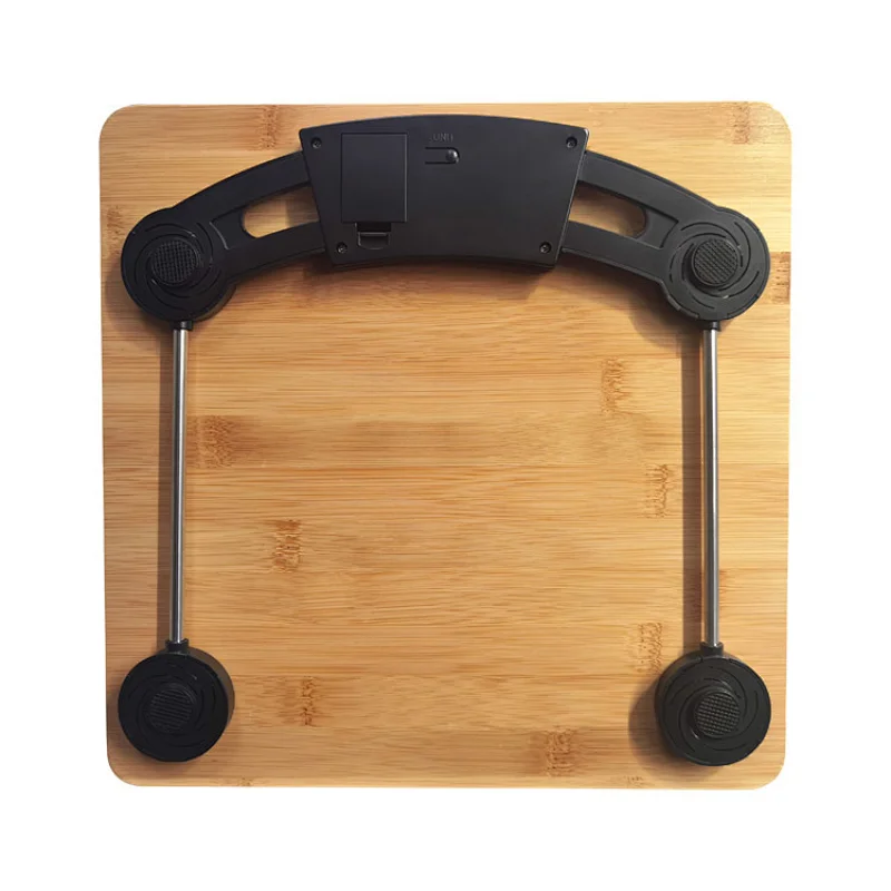 natural bamboo bathroom scale
