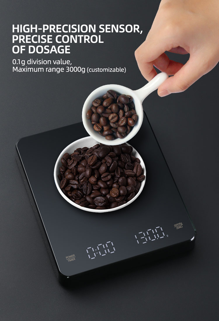 scale with timer coffee
