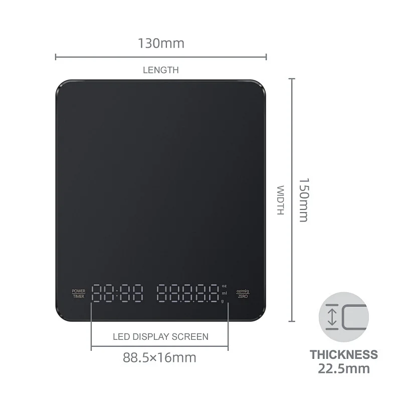 drip coffee scale and timer