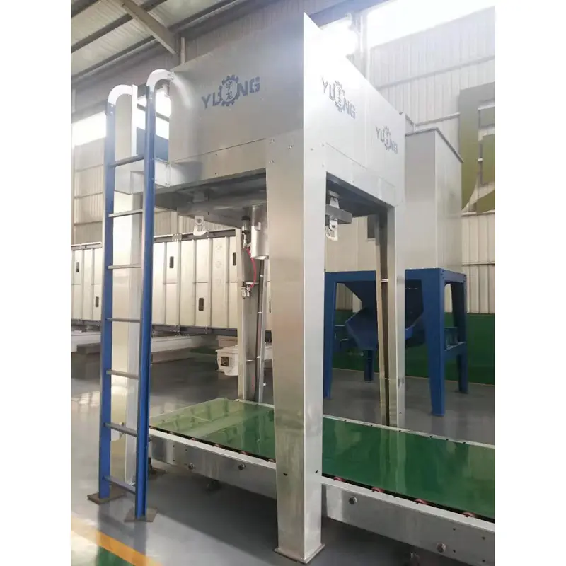This packaging machine can hold 800-1000kg of granules each time. Therefore, it is also called a ton charter.