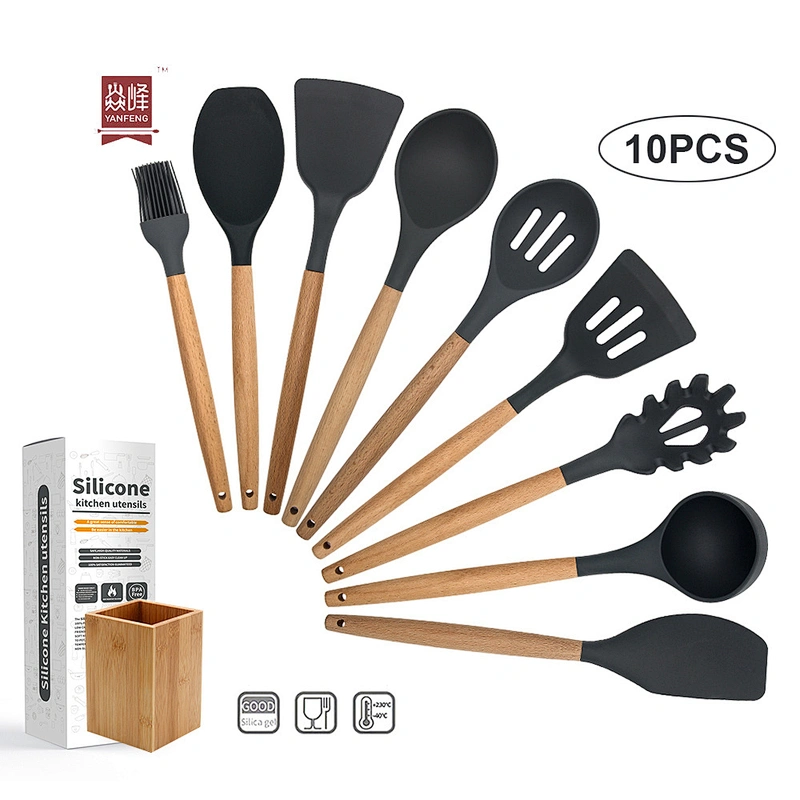 Hot-Selling Cooking Ware Silicone Kitchen Utensils with Storage  Bucket - China Kitchen Utensils and Utensils Set price