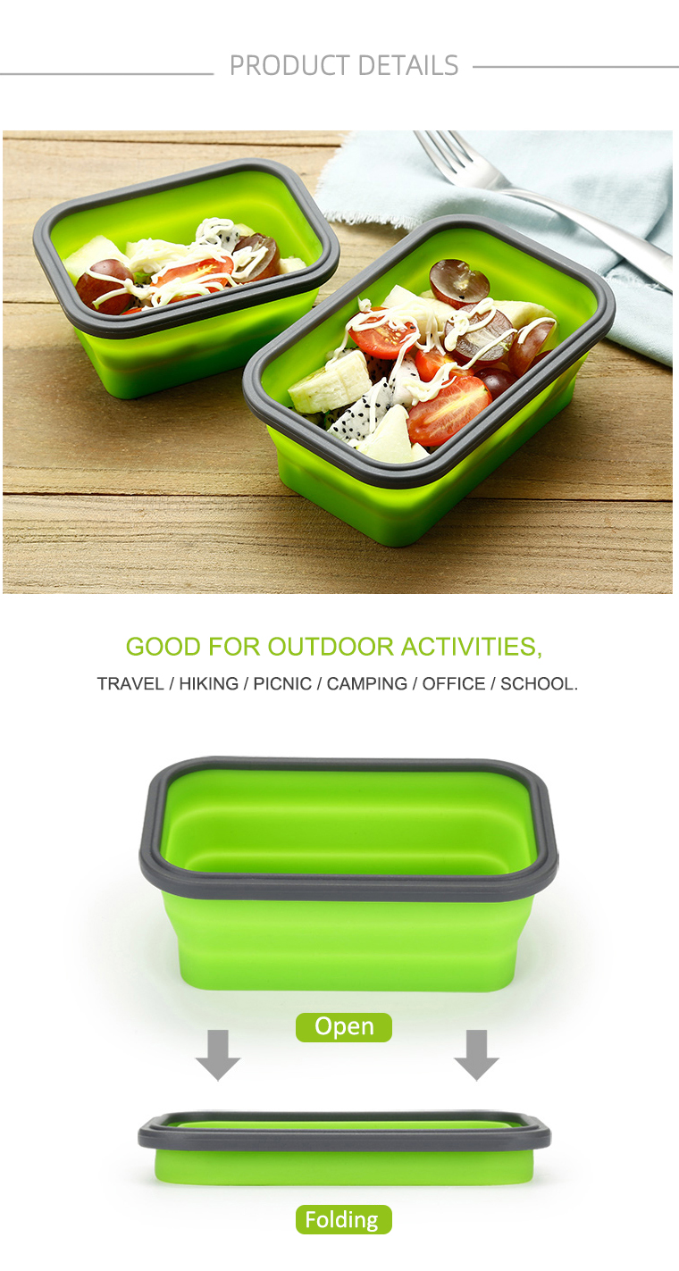 silicone microwave safe lunch box