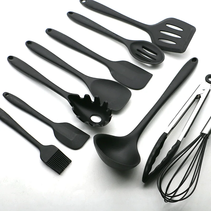 Silicone Kitchen Utensils Set 19Pcs Non-Stick Cookware For Wooden