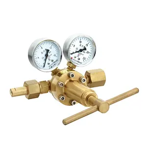 High Pressure Nitrogen Regulator 0-5500kPa For Purge Testing Made By Solid Brass