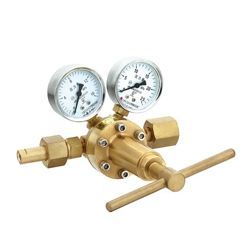 High Pressure Nitrogen Regulator 0-5500kPa For Purge Testing Made By Solid Brass
