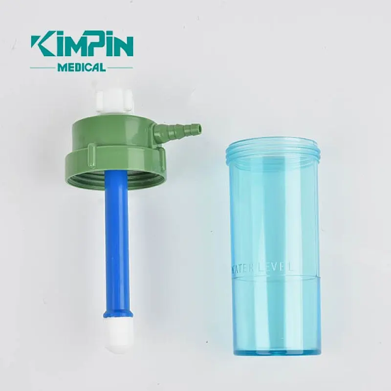 Oxygen Pressure Gas Regulator Inhaler O2 Pressure Reducer Oxygen Gauge Flow Meter, Buoy Type Male Thread and Tube