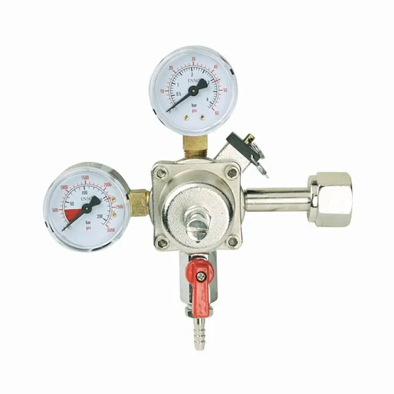 CO2 Beer Regulator With Shut-Off Outlet Valve TR-893