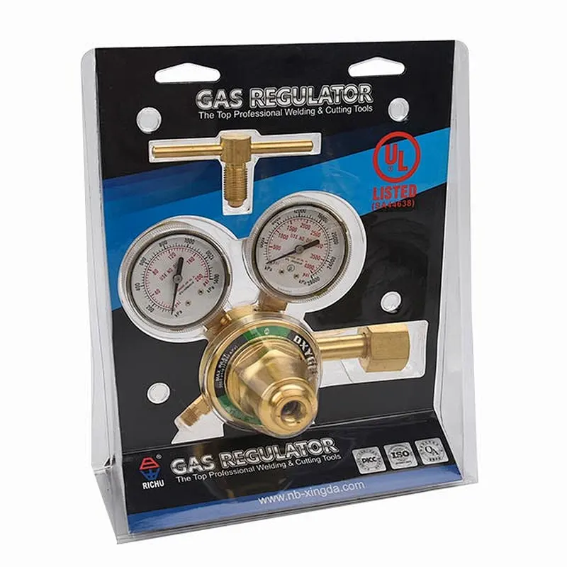 Victor Style 250 Series Medium Duty Single Stage With 2 Gauges Acetylene Gas Regulator With UL Listed