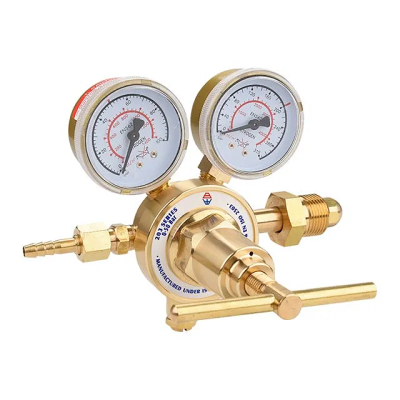 High Pressure Nitrogen Regulator 0-5500kPa For Purge Testing Made By Solid Brass