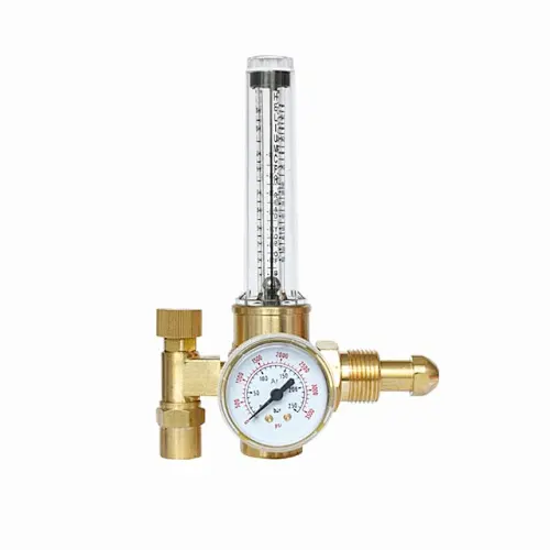 Argon/CO2/Helium Regulator Emitter System w/ 50 PSI Fixed, Max. 4000PSI Inlet Pressure, Precise Brass Regulator for Gas Control in Hydroponic, Grow Tent, House Aquarium