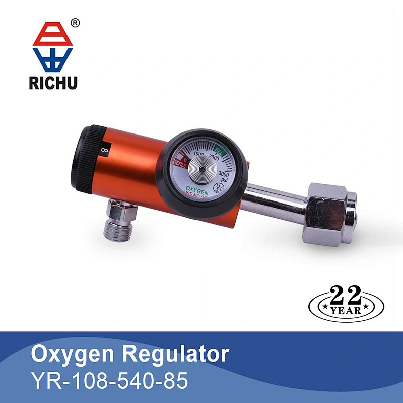 American Type CGA Standard Medical Oxygen Pressure Click Regulator CGA 870