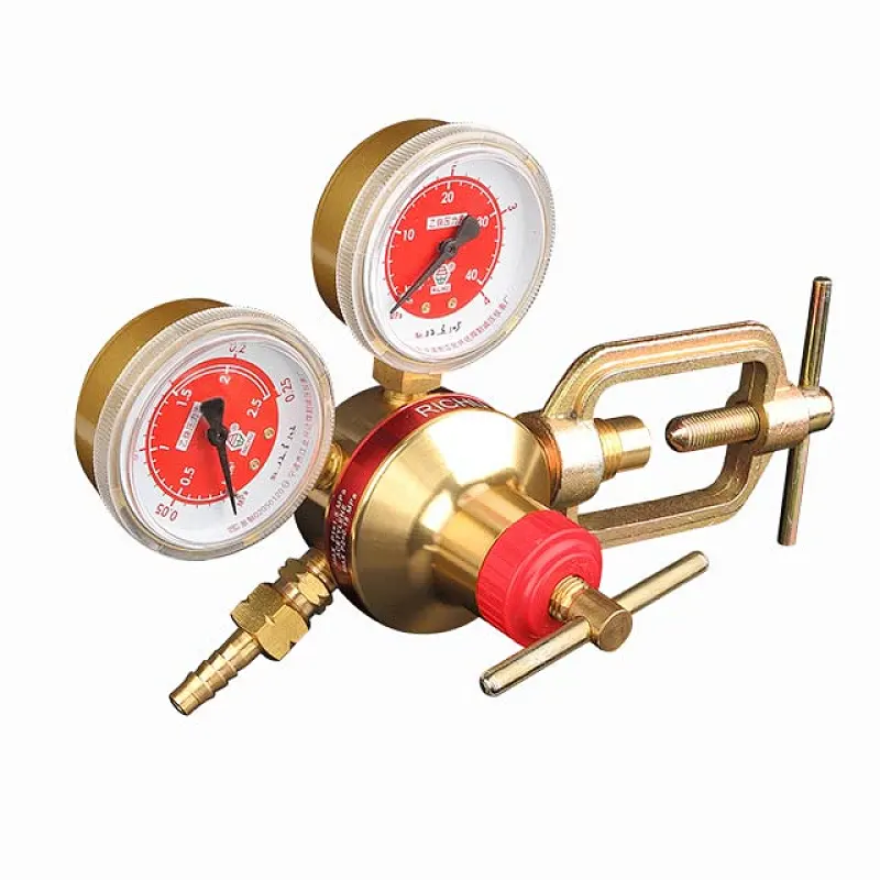 Europe Type 64 Series Brass+Aluminum Welding Regulator For Oxygen Acetylene With Pressure Gauges