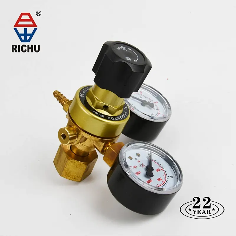 MINI CO2 ARGON Gas Pressure Regulator For MIG/TIG Welder