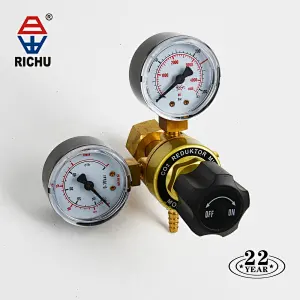 MINI CO2 ARGON Gas Pressure Regulator For MIG/TIG Welder