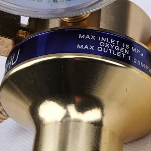 Europe Type 64 Series Brass+Aluminum Welding Regulator For Oxygen Acetylene With Pressure Gauges