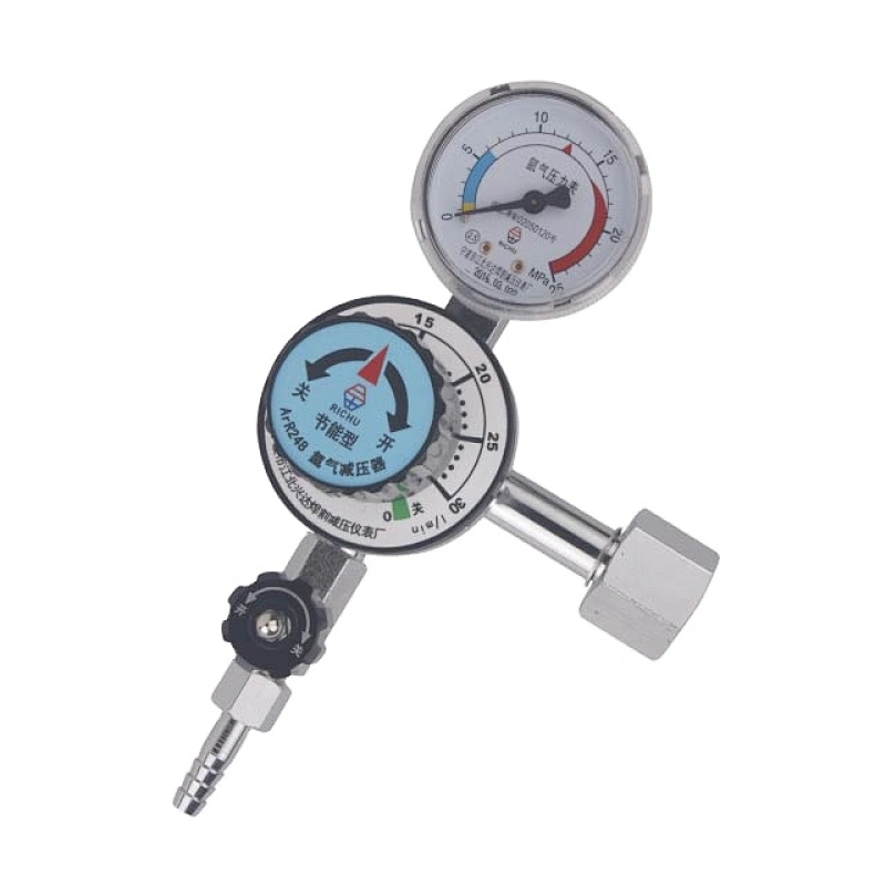 Brass Beverage CO2 Gas Regulator With Shut-Off Outlet Valve