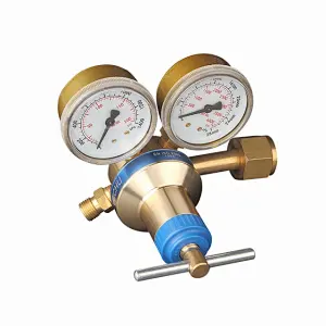 Europe Type 64 Series Brass+Aluminum Welding Regulator For Oxygen Acetylene With Pressure Gauges