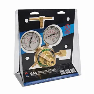 Victor Type SR 350 Series Heavy/Medium Duty Single Stage With 2 Gauges Oxygen Gas Regulator With UL Listed
