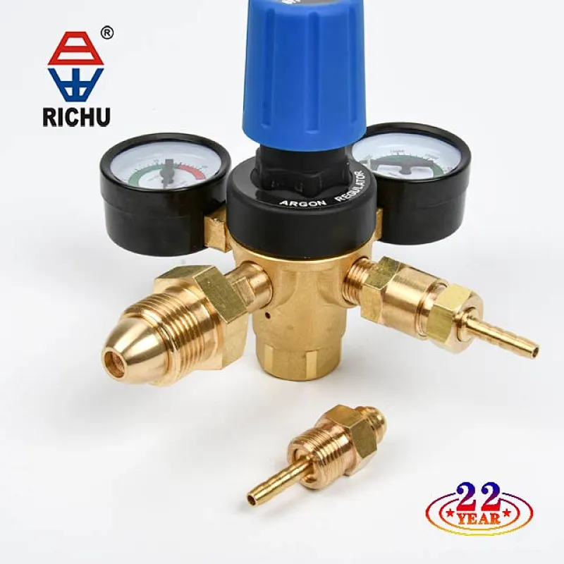 Mini Multi Stage Gas Saver Argon/CO2 Regulator With Flow Gauge For MIG/TIG Welder Save Gas 16%