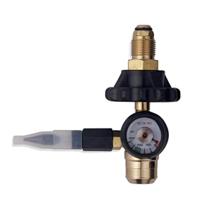 Full Brass Balloon Inflator Helium Pressure Regulator With Hand Wheel