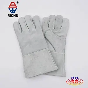14'' cow split leather welding glove