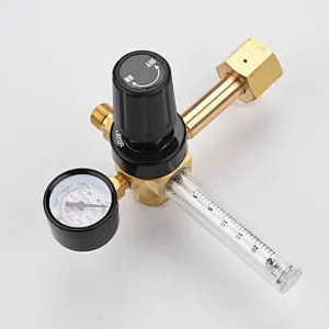Mini Multi Stage Gas Saver Argon/CO2 Regulator With Flow Gauge For MIG/TIG Welder Save Gas 16%