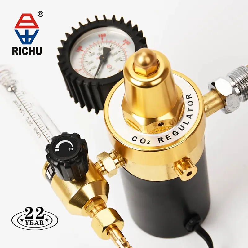 Economic Industrial CO2 Shielding Regulator 220V With Flow meter and Heater