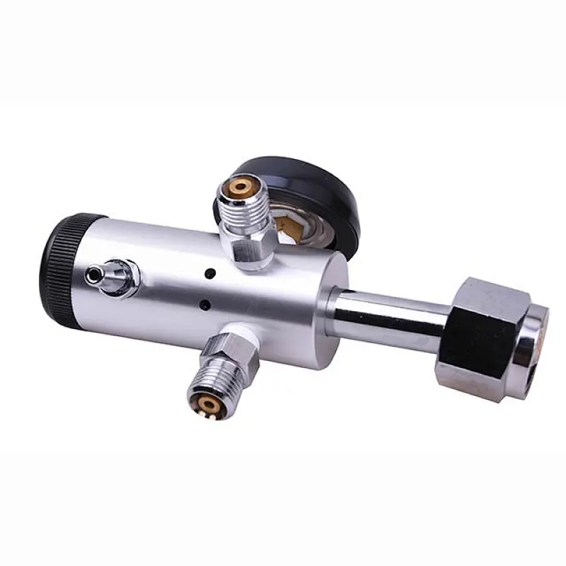 Medical Grade CGA 540 Oxygen Pressure Regulator With DISS or BARB Outlet