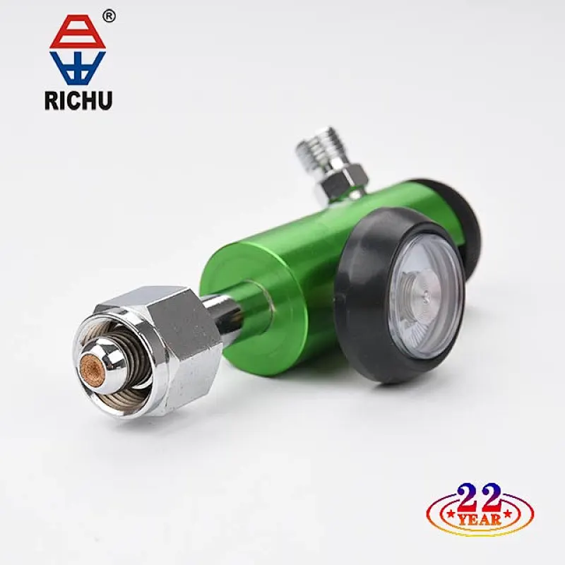 American Type Regulator De Oxgeno Medical Oxygen Pressure Click Regulator CGA 870