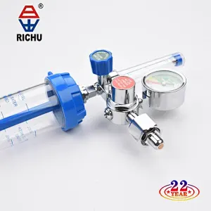 Buoy Type Inhalator Pressure Gauge Pressure Reducing Valve Oxygen Regulator