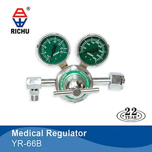 Medical CGA540 Oxygen Regulator With Flow gauge  Used Cylinder For Hospital