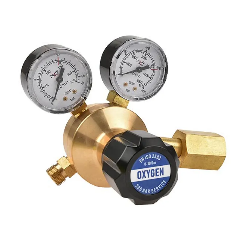 300bar Service Brass Argon Gas Regulator With Flow Gauge for TIG Welder