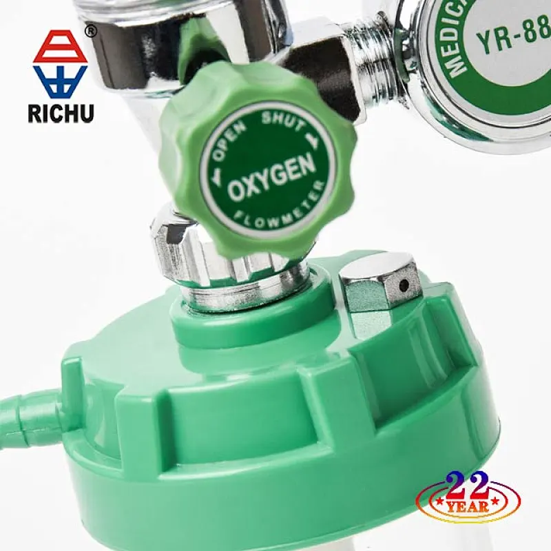 Hospital Buoy Type Medical Oxygen Regulator with Humidifier and Flow Meter