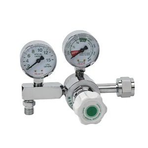Medical CGA540 Oxygen Regulator With Flow gauge  Used Cylinder For Hospital
