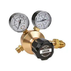 300bar Service Brass Argon Gas Regulator With Flow Gauge for TIG Welder