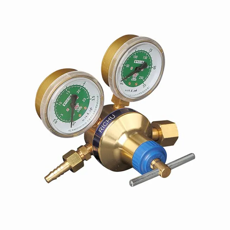 Europe Type 64 Series Brass+Aluminum Welding Regulator For Oxygen Acetylene With Pressure Gauges