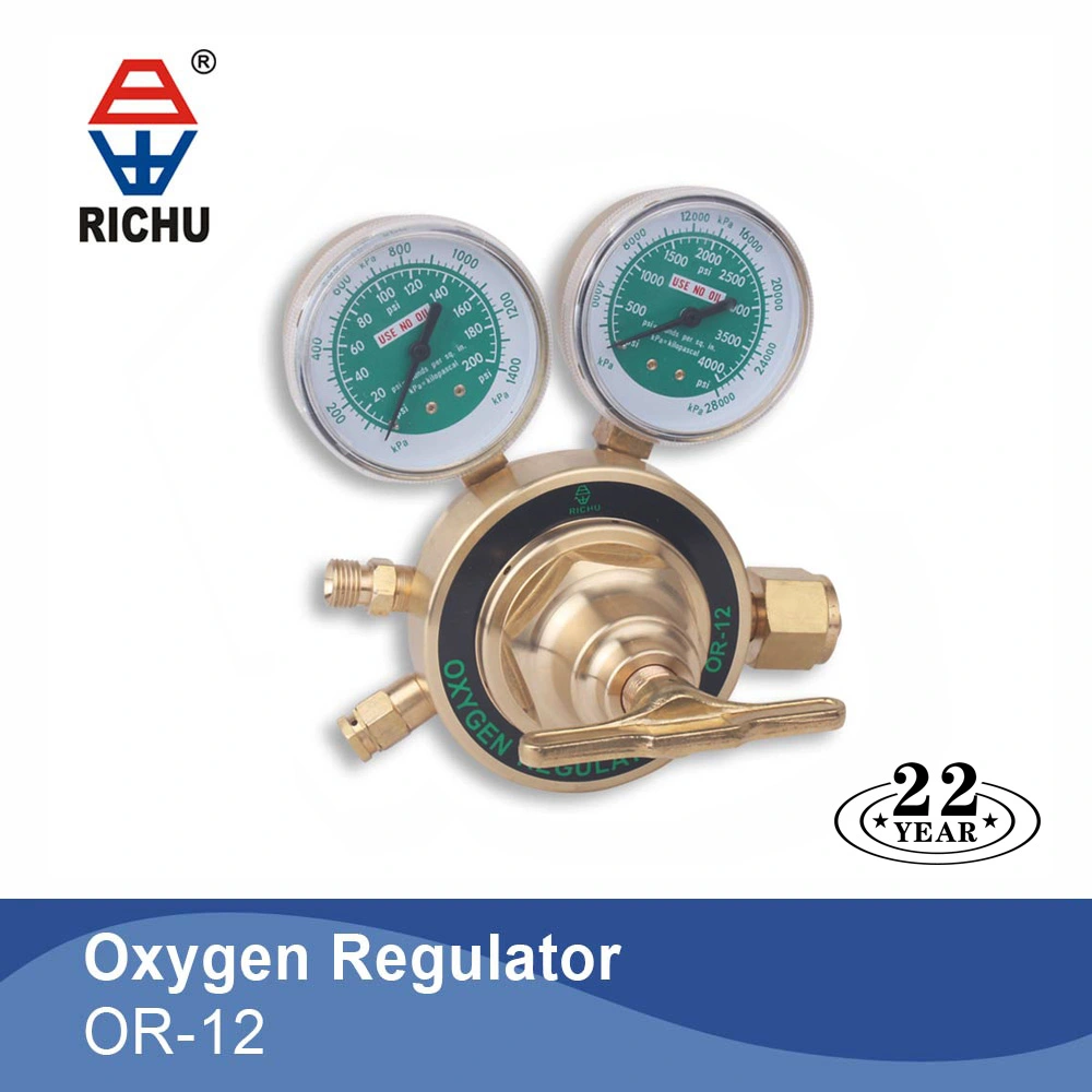 SR 460A Series Heavy Duty Single Stage With 2 Gauges With Metal Guard Acetylene Gas Regulator