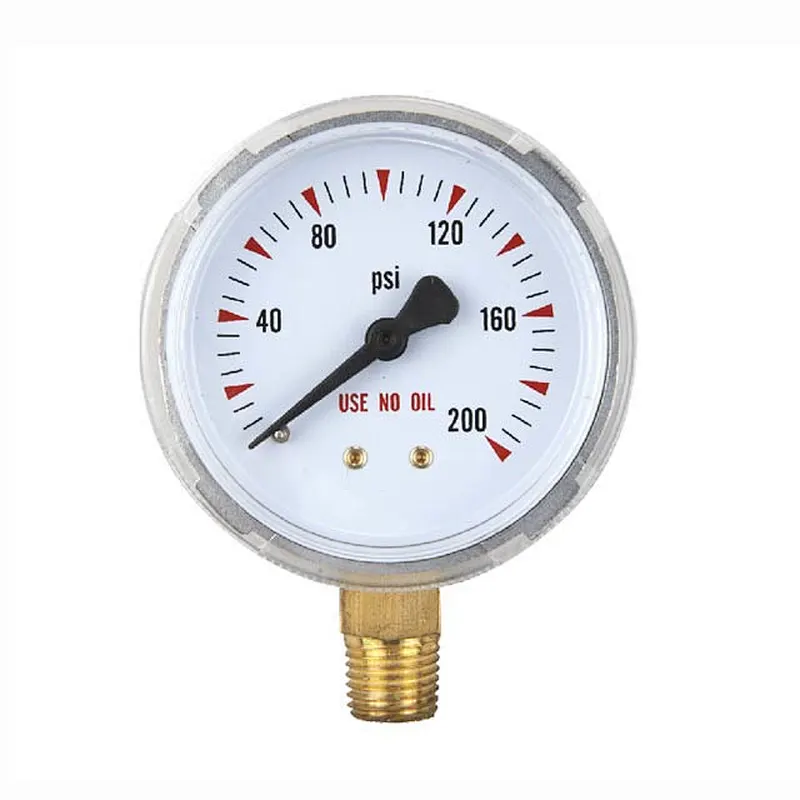 High quality face bourdon tube oil or dry air  pressure gauge manometer U-Y50