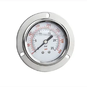 2 inch 50mm dial oil filled pressure gauge