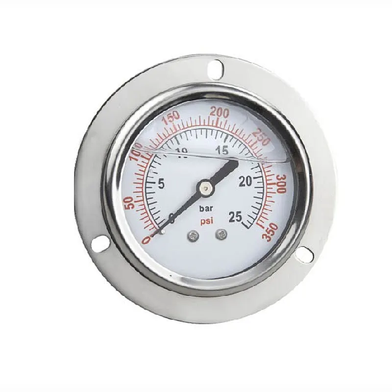 Bourdon Tubes Mechanical Air Pressure Gauge for Gaseous and Liquid Media Manometer Vacuum pressure gauge