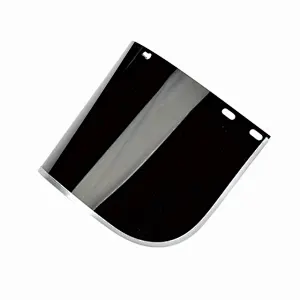 Safety steel mesh face shield visor, steel mesh Faceshield with PP plastic visor