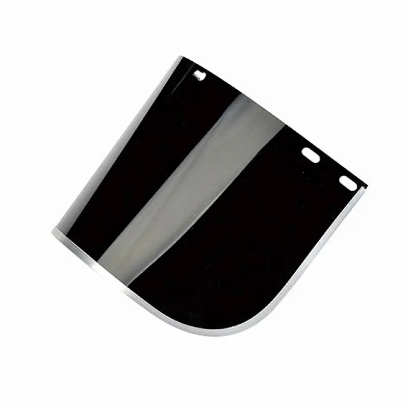 Safety steel mesh face shield visor, steel mesh Faceshield with PP plastic visor
