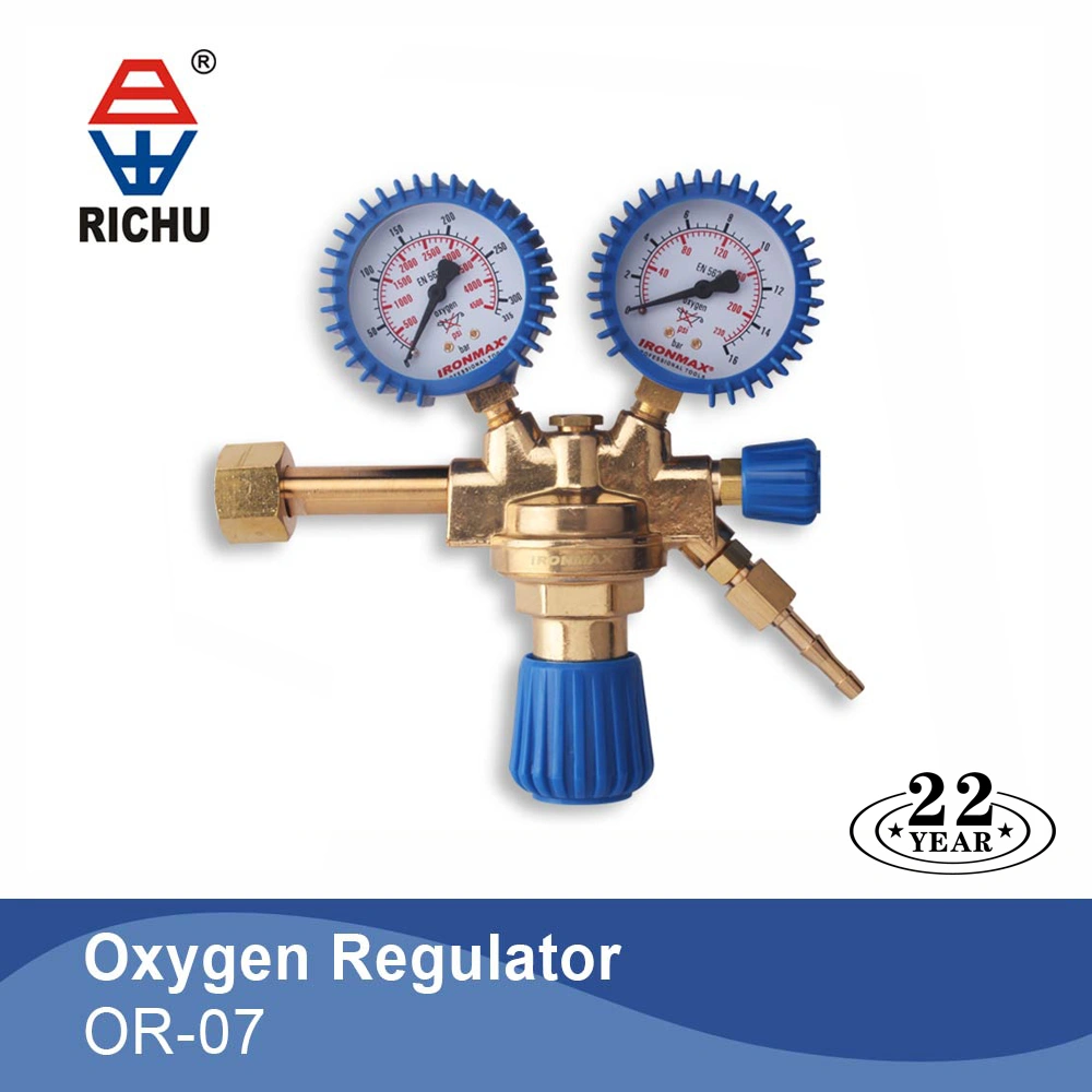 European type industrial welding oxygen gas regulator